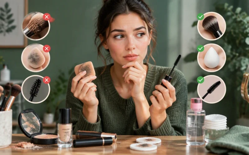 makeup hygiene mistakes to avoid